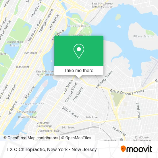 T X O Chiropractic map