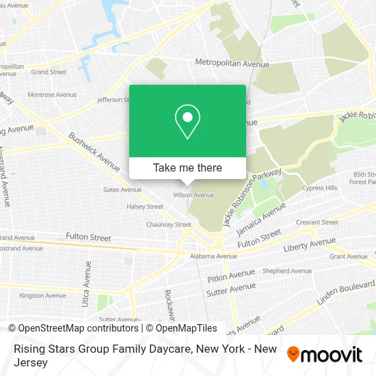 Rising Stars Group Family Daycare map