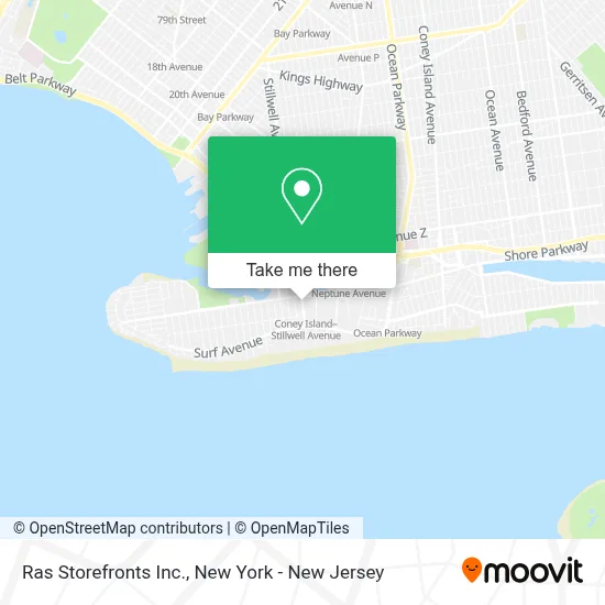 Ras Storefronts Inc. map