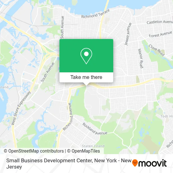 Small Business Development Center map