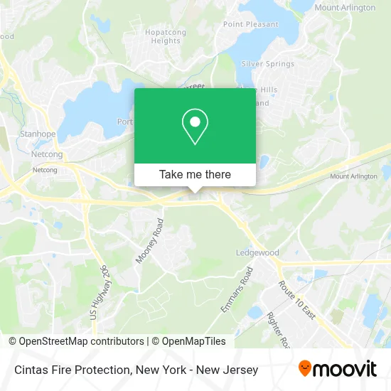 Cintas Fire Protection map