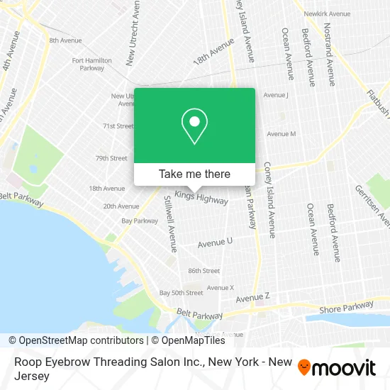 Roop Eyebrow Threading Salon Inc. map
