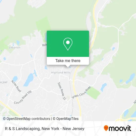 R & S Landscaping map