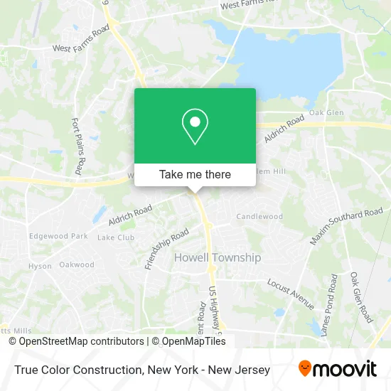 True Color Construction map