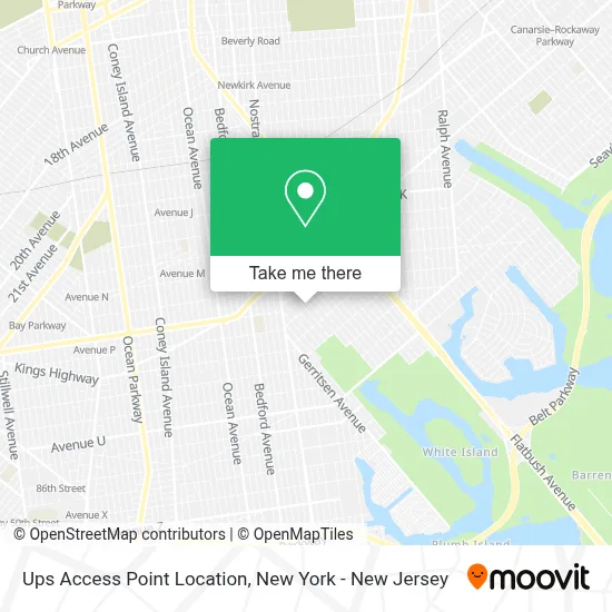Ups Access Point Location map