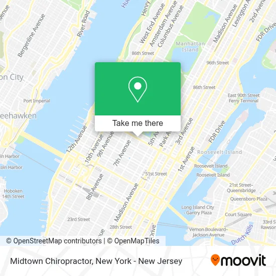 Midtown Chiropractor map