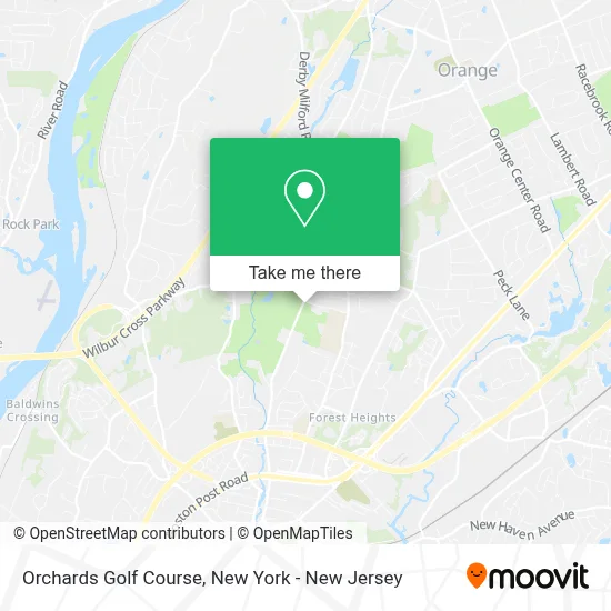 Orchards Golf Course map