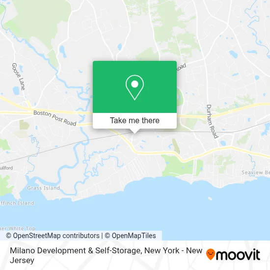 Milano Development & Self-Storage map