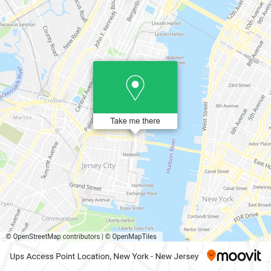 Ups Access Point Location map