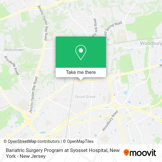 Bariatric Surgery Program at Syosset Hospital map