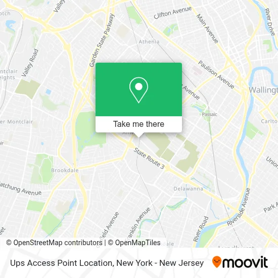 Ups Access Point Location map