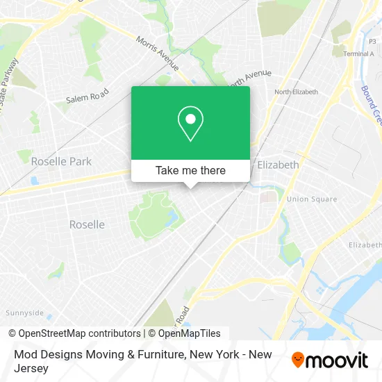 Mod Designs Moving & Furniture map