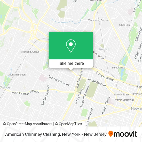 American Chimney Cleaning map
