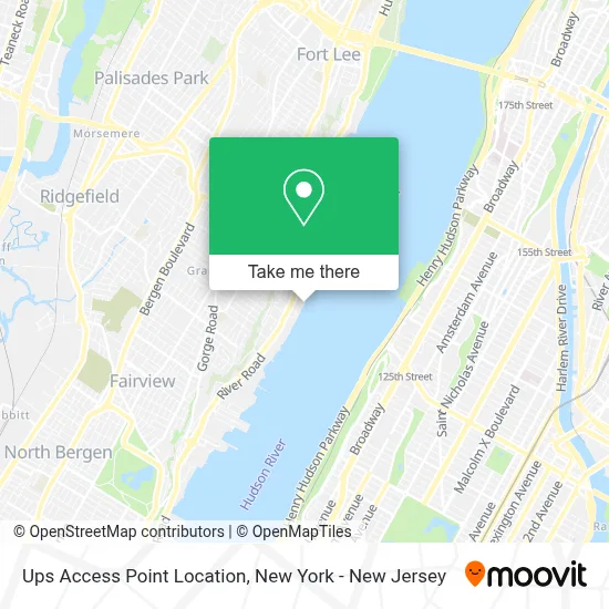 Ups Access Point Location map