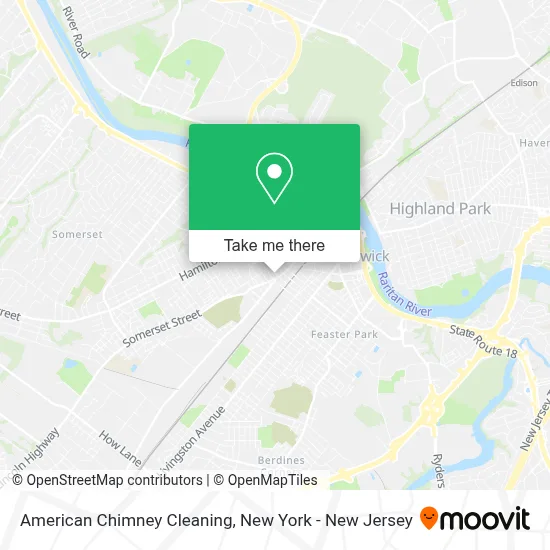 American Chimney Cleaning map