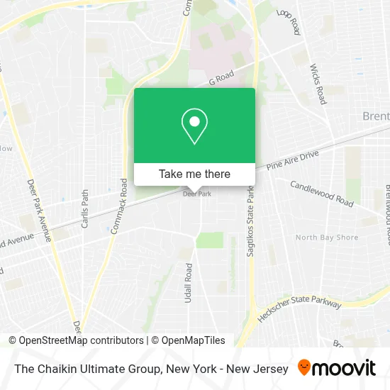 The Chaikin Ultimate Group map