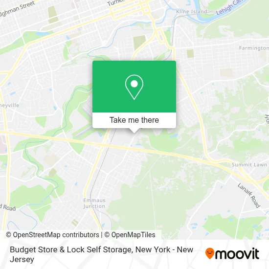 Budget Store & Lock Self Storage map