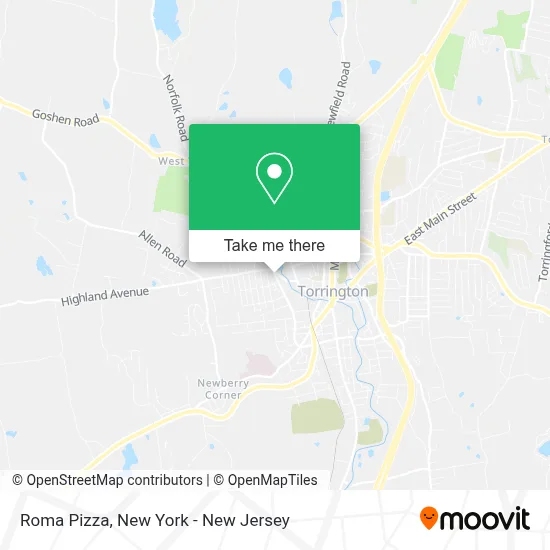 Roma Pizza map