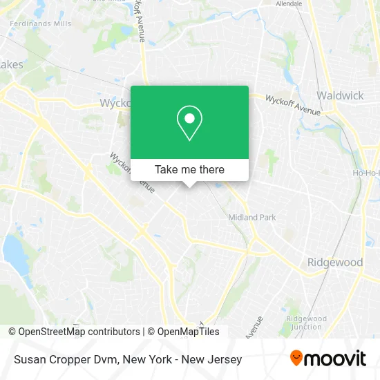 Susan Cropper Dvm map