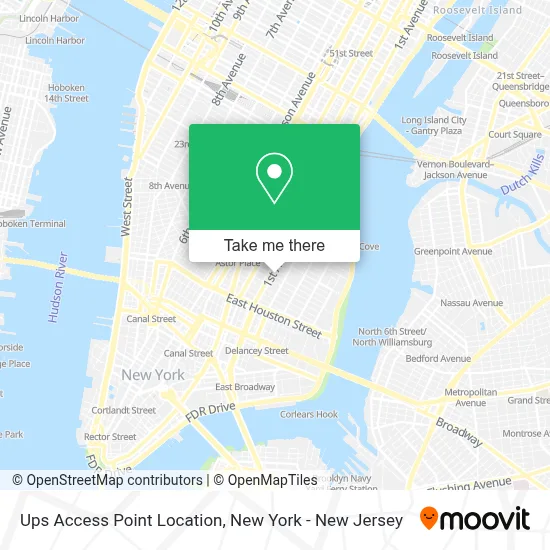 Ups Access Point Location map