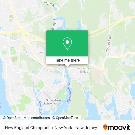 New England Chiropractic map