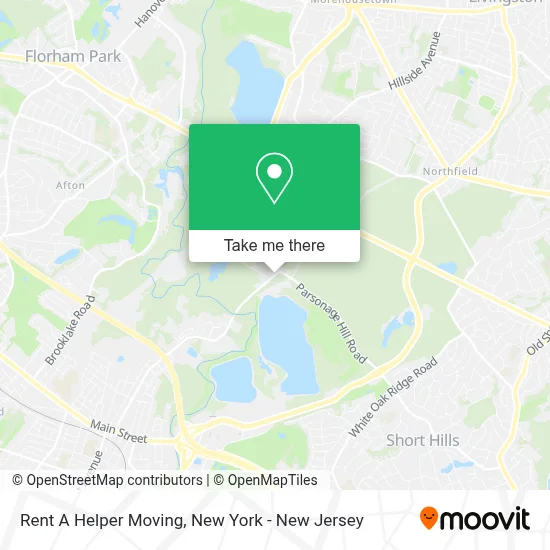 Rent A Helper Moving map