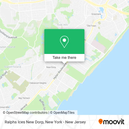 Ralphs Ices New Dorp map