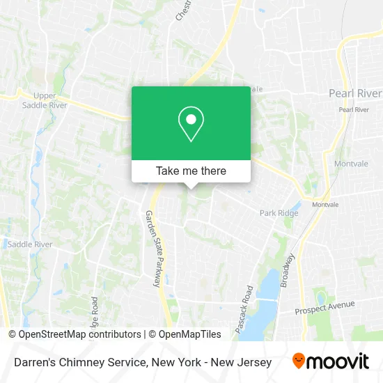 Darren's Chimney Service map