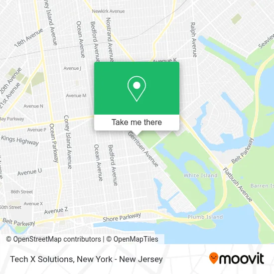 Tech X Solutions map
