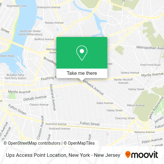 Ups Access Point Location map