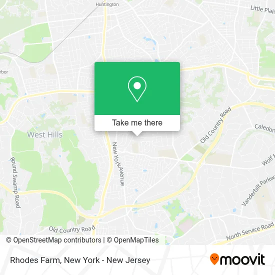 Rhodes Farm map