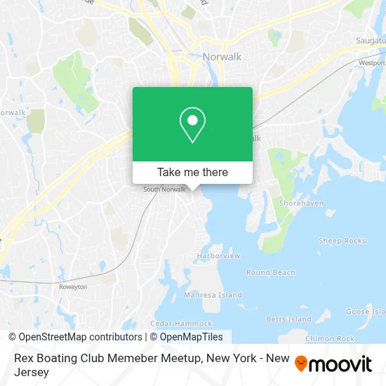 Rex Boating Club Memeber Meetup map