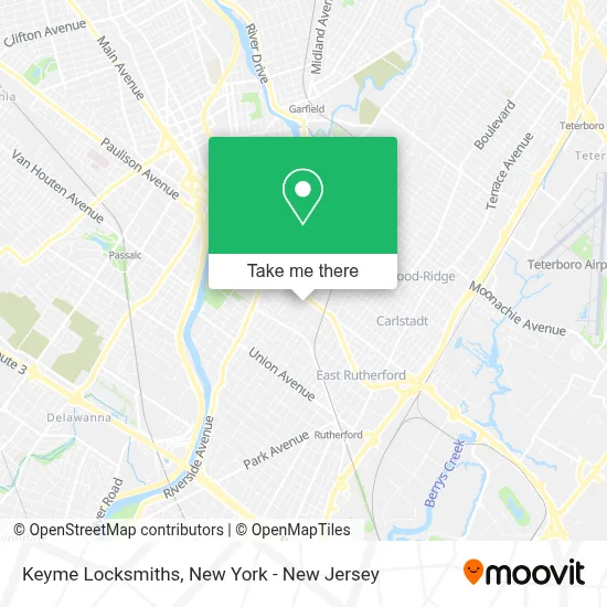Keyme Locksmiths map