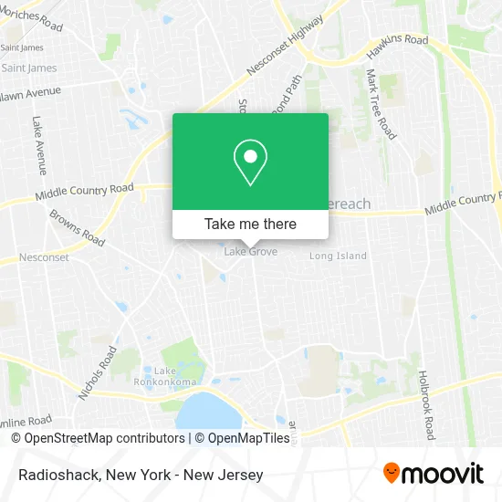 Radioshack map