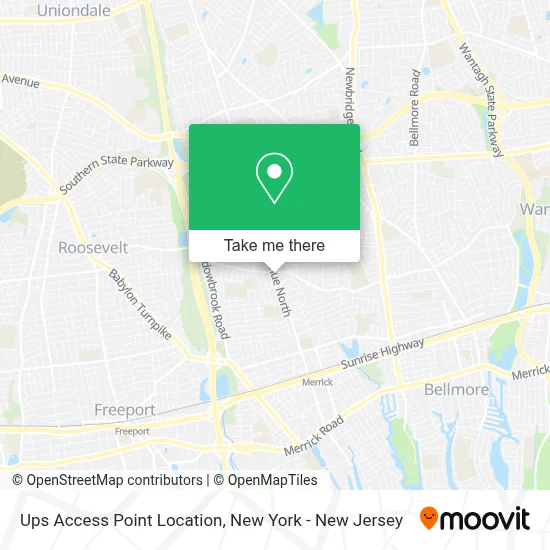 Ups Access Point Location map