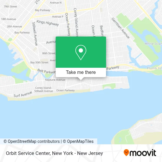 Orbit Service Center map