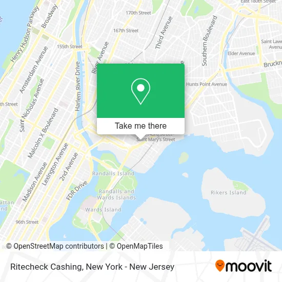 Ritecheck Cashing map