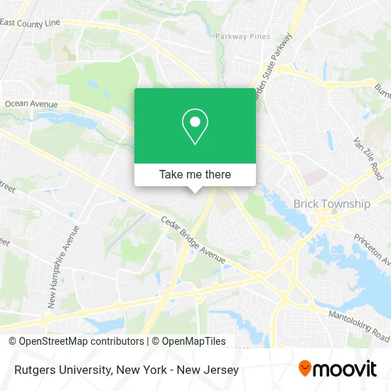 Rutgers University map