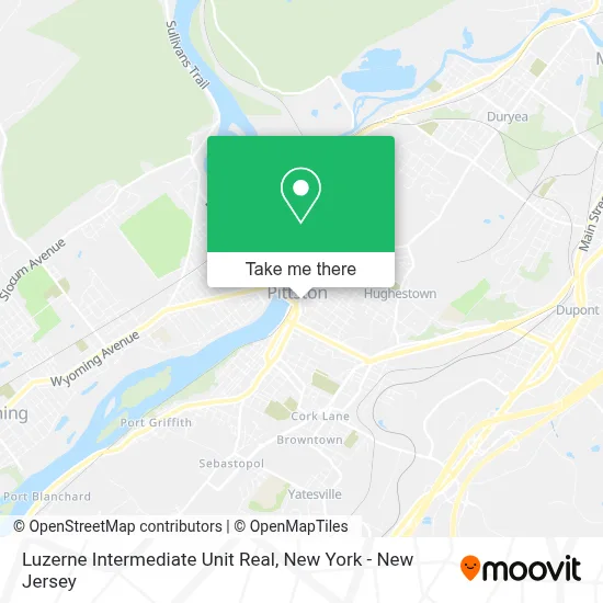 Luzerne Intermediate Unit Real map