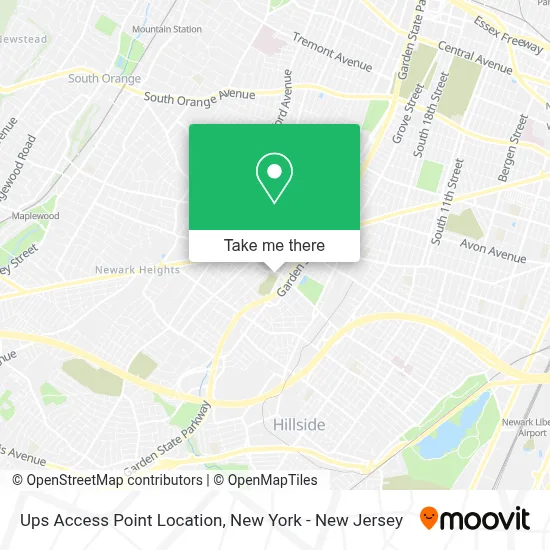 Ups Access Point Location map
