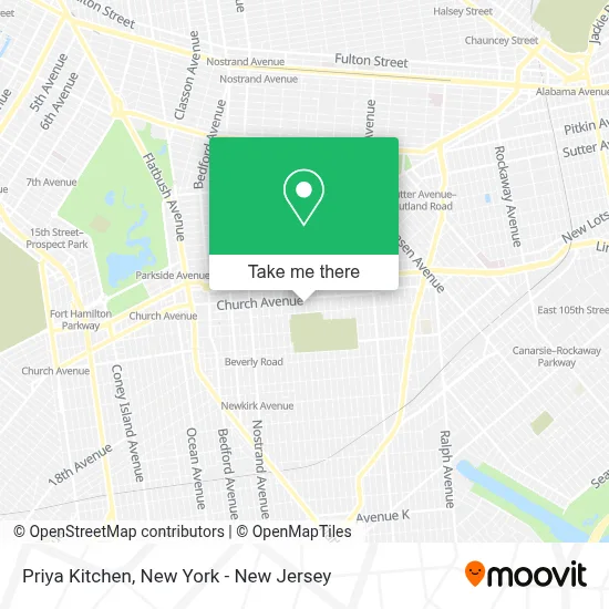 Priya Kitchen map