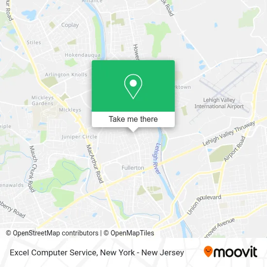 Excel Computer Service map