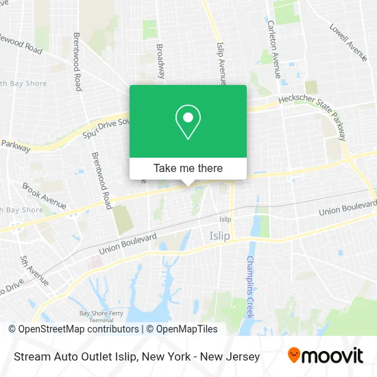 Stream Auto Outlet Islip map