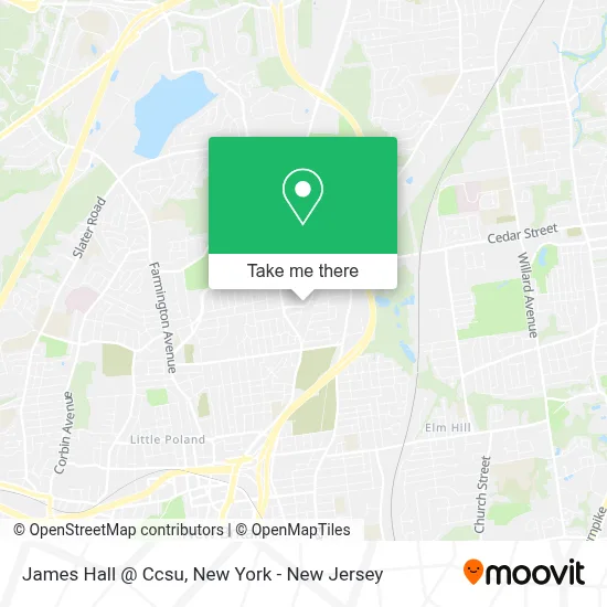 James Hall @ Ccsu map