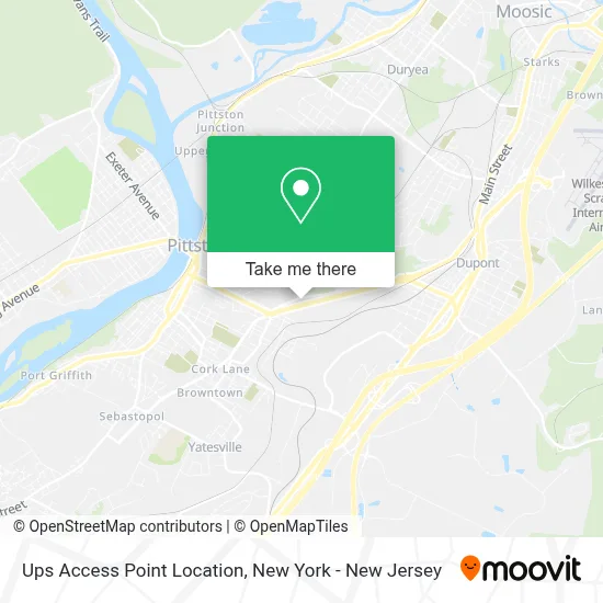 Ups Access Point Location map
