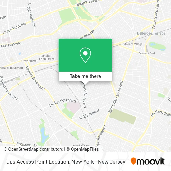 Ups Access Point Location map