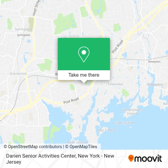 Darien Senior Activities Center map