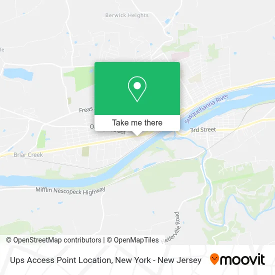 Ups Access Point Location map