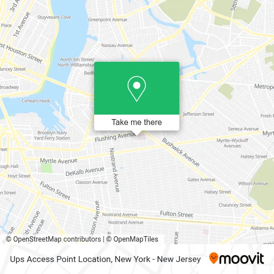 Ups Access Point Location map