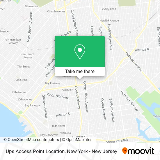 Ups Access Point Location map